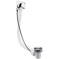 Easy Clean Chrome Click Clack Popup Turn Button Bath Waste Clicker with Overflow