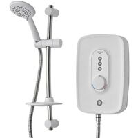 Triton Danzi White 8.5kW Electric Shower + Riser Rail RP Perea Aquasurge Opal 3