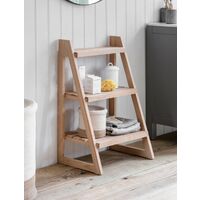 Garden Trading Southbourne Wooden Shelf Ladder Bathroom Storage Unit Shelves