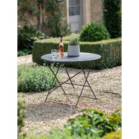 Garden Trading Rive Droite Patio Bistro Table Carbon Grey Outdoor Indoor