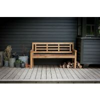 Garden Trading Outdoor Chastleton Bench Seat Chair Teak Wooden Garden Patio Park