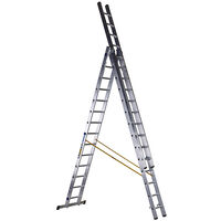 Zarges 44844 D-Rung Combination Ladder 3-Part 3 x 14 Rungs ZAR44844