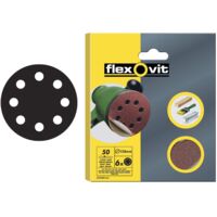 Flexovit 63642526707 Hook & Loop Sanding Disc 125mm Coarse 50G Pack 15 FLV26707