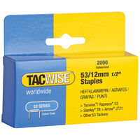 Tacwise Type 53 Galvanized Staples, 12mm, Box of 2000 Staples, Fast Delivery in 48 Hours