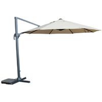 Signature Weave 3.5m Round Roma Cantilever Parasol Sun Shade Umbrella Grey