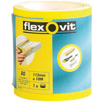 Flexovit High Performance Sanding Roll 115mm x 50m Coarse 60G FLV69917