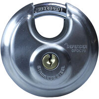 DEFENDER DFDC70 KA1 Discus Padlock 70mm Keyed Alike DEFDC70KA