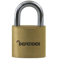 DEFENDER DFBP3 KA1 Brass Padlock 30mm Keyed Alike DEFBP3KA