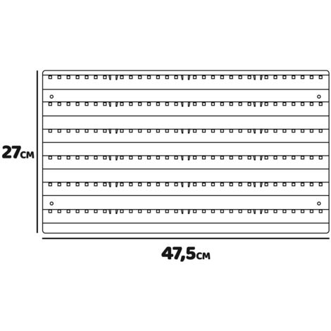 Peg Small - Organizador de herramientas para pared, 3 paneles + 22 contenedores portaherramientas, montaje en pared