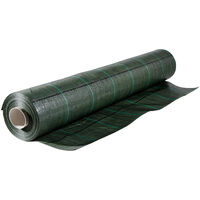 Tela de acolchado de polipropileno de 100 g/m² con revestimiento anti-UV. Lmina antihierbas para la proteccin de plantas de huerto y flores. M100x1,05
