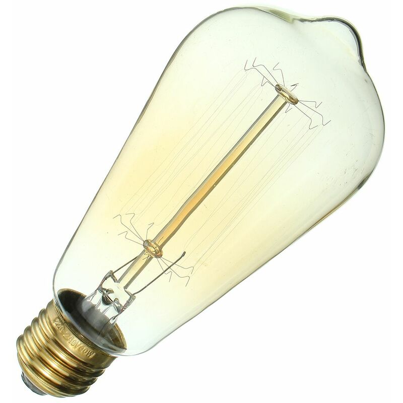 Ampoule Rétro LED 2700K 400LM Bouchon à vis Longue durée de vie-6 pièces équivalent à 40W Protection Oculaire Jaune Chaud Ampoule Vintage Led Décorative HISAYSY 220V 4W Edison Ampoule E27 Vintage 