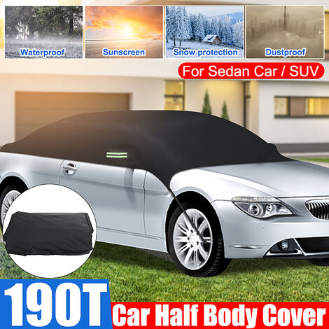 CICMOD Demi-Bâche Voiture Hayon – Anti-Neige, Anti-Glace, Anti-UV, Jusqu'à 440 Cm, Facile à Installer