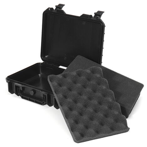 Boite de rangement étanche sac à outils de transport pour appareil photo  avec éponge (280X225X100mm)