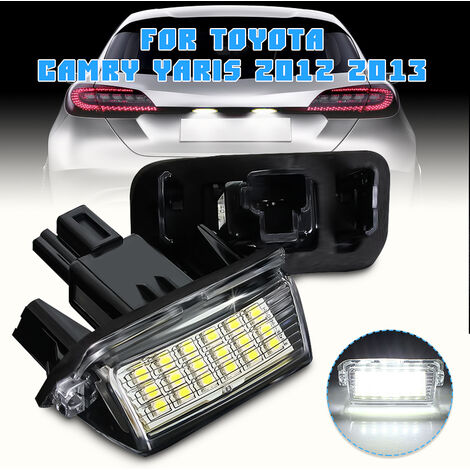 Ampoule Plaque D'immatriculation LED Pour Toyota RAV4 III (2005-2012) Et Auris (2012-2022) - Lot De 2 - Installation Facile