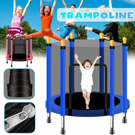 140cm Bebe Enfants Maison Trampoline Interieur Sautant Exercice De Remise En Forme Pour Enfants Avec Protection Net Lit Lit Exterieur