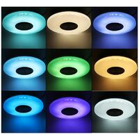 Haut parleur de musique  moderne  color  LED plafonnier 