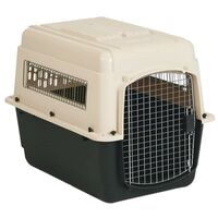 Transportín Vari Kennel tamaño Intermediate para mascotas | Transportín de plástico con puerta metálica | Transportín para avión