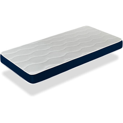 Matelas Bebe Dodo Bleu 70x140 Epaisseur 14 Cm Noyau Mousse Perfore Et Anti Bacterien Dormalit