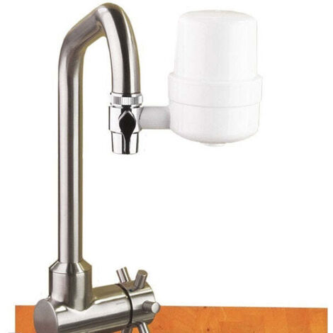 Filtre sous évier pour robinet – Filtration charbon actif 0,45 micron – Débit 1 L/min – Compatible toutes robinetteries NF – Ecodis