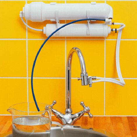 Osmoseur sur évier 150GPD – Filtration directe par osmose inverse – Double filtration avec pré-filtre charbon actif – Retire 99% des contaminants – Hydropure