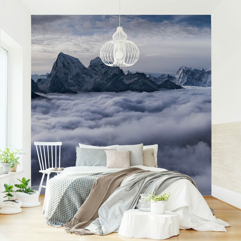Quadrat Wolkenmeer x Fototapete Größe 192cm 192cm - Himalaya Fototapete - im HxB:
