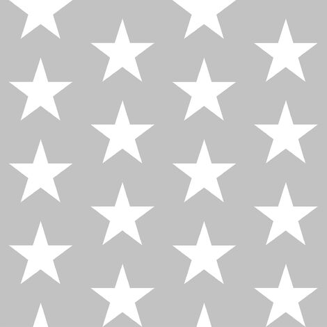Klebefolie - Weiße Sterne auf Grau - Bastelfolie selbstklebend Größe HxB:  50cm x 50cm