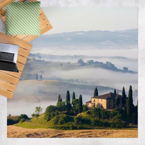 Teppich Toscana Meliert Grau Blau Anti-Rutsch