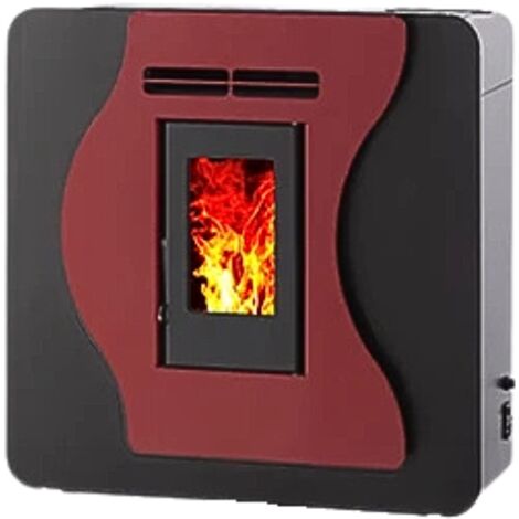 Interstoves – Poêle à granulés étanche mural 6 kW – Installation murale pour gain de place – Flamme Verte 7 étoiles – Surface de chauffe jusqu’à 100 m²