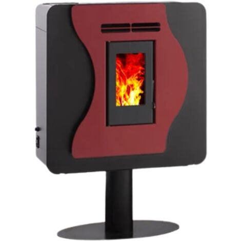 Interstoves – Poêle à granulés étanche CORINA 6 – Puissance 5.6 kW – Rendement 95.9 % – Surface de chauffe 100 m² – Programmation hebdomadaire