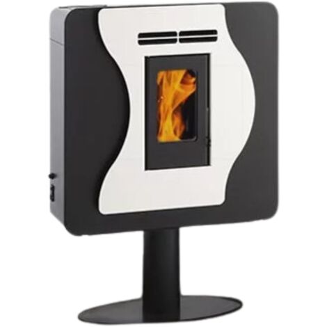 Interstoves – Poêle à granulés étanche 5.6 kW – Flamme Verte 7 étoiles – Compact H 700 x L 710 x P 280 mm – Programmation hebdomadaire