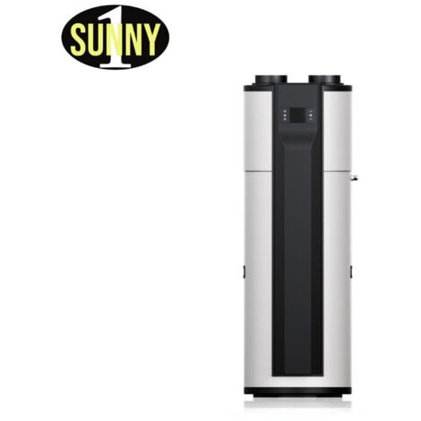 Sunny Habitat – Ballon thermodynamique 250L – Efficacité thermique jusqu'à 3,91 – Plage de fonctionnement -7°C à 43°C – Installation flexible