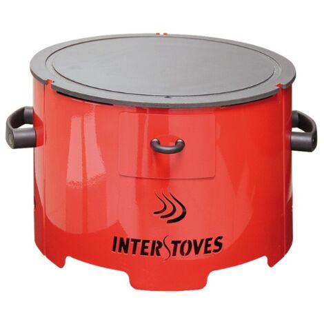 Interstoves – Barbecue à granulés Sunny 5 – Plaque fonte émaillée 35x35cm – Autonomie 1h30 – Évacuation fumées sans résidus (1/5)