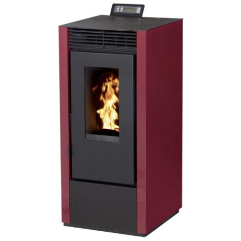 Interstoves – Poêle à granulés étanche 14 kW – Rendement 93,80% – Autonomie 35h – Capacité réservoir 25 kg – Installation flexible