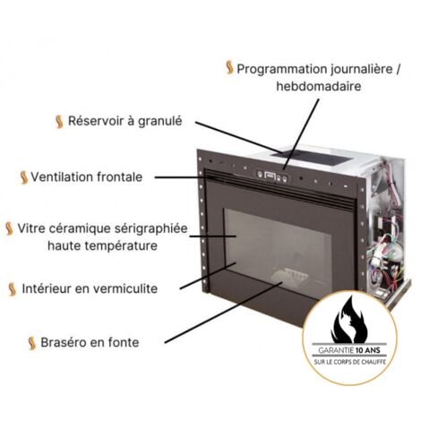 Insert à granules BENITO 10 - Noir