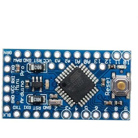 3.3V 8MHz ATmega328P-AU Pro Mini Microcontroleur avec Pins pour Arduino ...