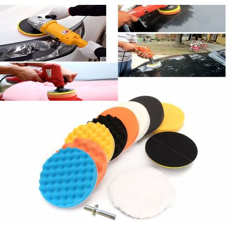 ESTINK Tampon De Polissage Yosoo 7 Pièces 6 'éponge De Polissage Cirage