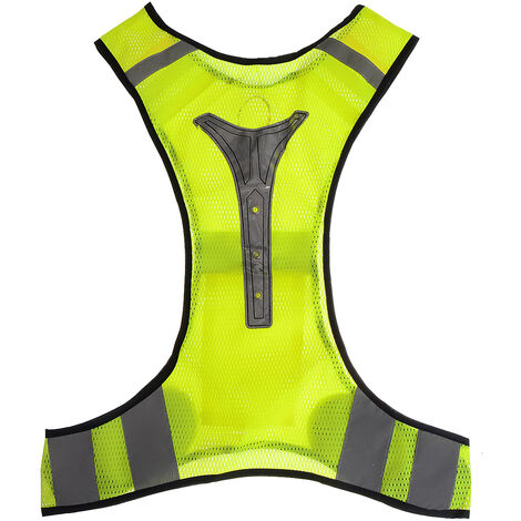 Gilet de sécurité haute visibilité devant avec des bandes gilet réfléchissant Hasaki