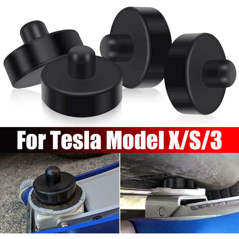 Support De Cric Jack Pad TLECTRIC Pour Tesla Model 3 & Model Y - Noyau Métal, Lot De 4