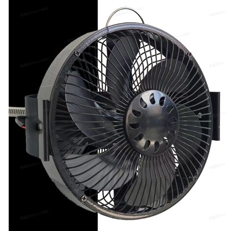 Ventilateur De Cheminée Rond 25cm - Acier Galvanisé Marron - Pour Barbecue/échappement - 110V