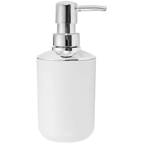 4tlg Badset Blanc WC Set Distributeur de savon gobelet savon bol Badezimmerset 