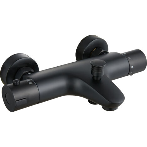 Grifo termostático para bañera modelo Mérida Black Edition