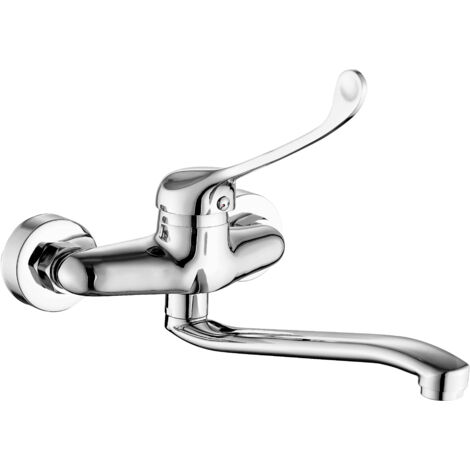 Grifo monomando de cocina Lirio con maneta higienico