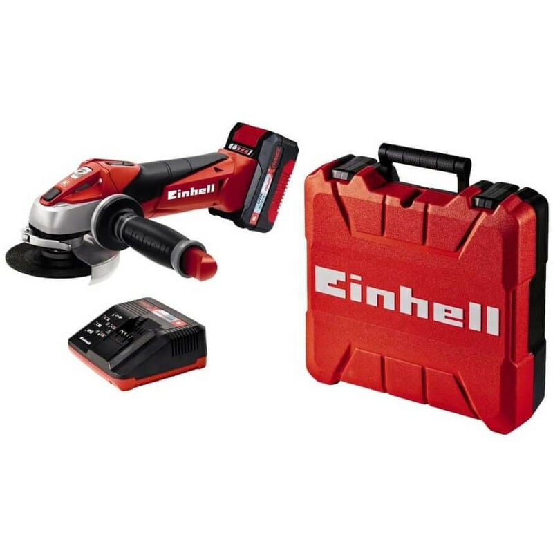 Amoladora Angular 18V 115mm con batería 3Ah y maletín Einhell TE-AG 18/115 Li Kit