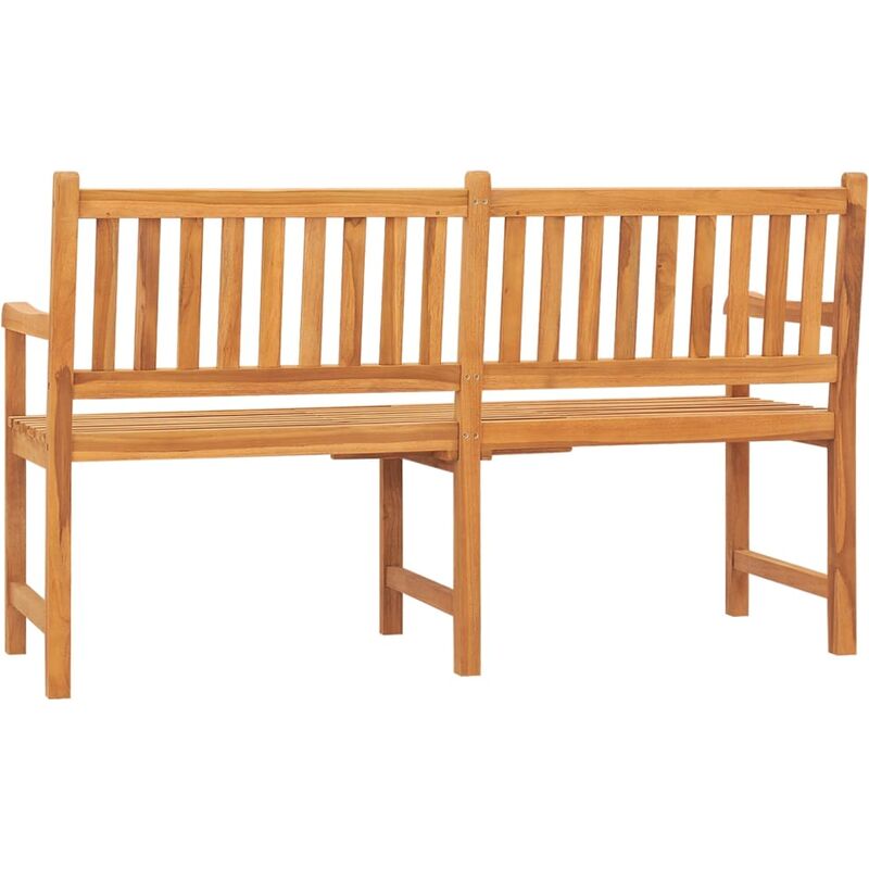 Banc en bois de teck 150 cm - Assises 3 places de jardin - Tikamoon