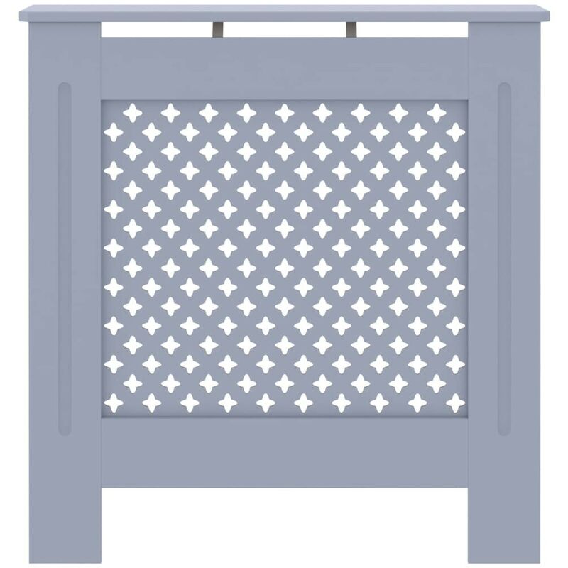 Cache-radiateur couvercle chauffage en MDF motif nid d'abeille 78x19x82cm  noir au meilleur prix