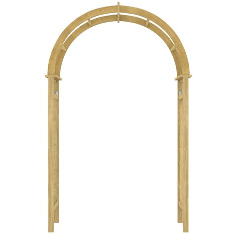 Arche avec treillis Bois de pin vert imprégné - ARCHES DE JARDIN