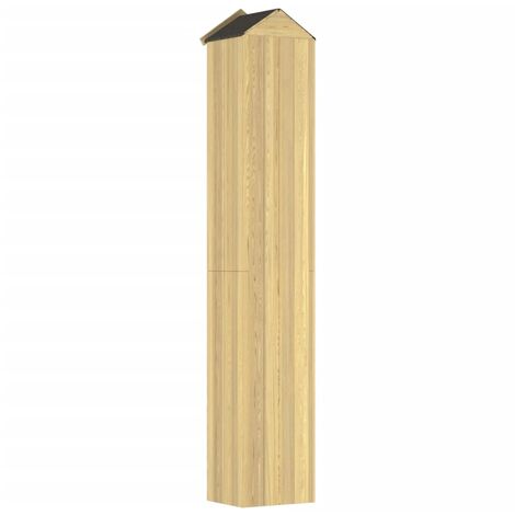 vidaXL Abri à outils de jardin 107x37x220 cm Bois de pin imprégné