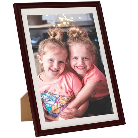 Hommoo Collage de cadres photo 5 pcs pour mur Rouge foncé 50x60 cm