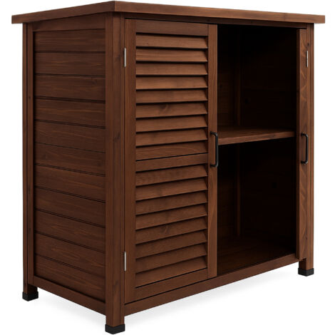 Arborea - Gartenschrank 87x96,5x46,5 cm 2 Türen aus Tannenholz für Werkzeuge