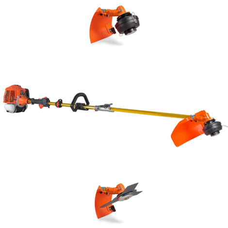 Monster 620 - Multifunktionaler Benzin-Freischneider 2-in-1 mit 2-Takt-Motor, 3-Zahn-Scheibe und sofort einsatzbereitem System